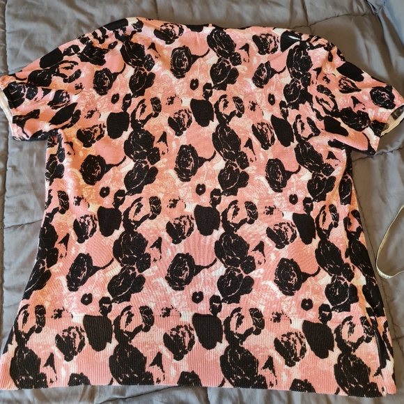 Ricki's Women's Pink Flower Print Cardigan - Picture 3 of 4